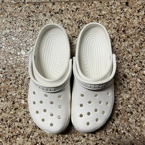White Crocs Size 9M/11W